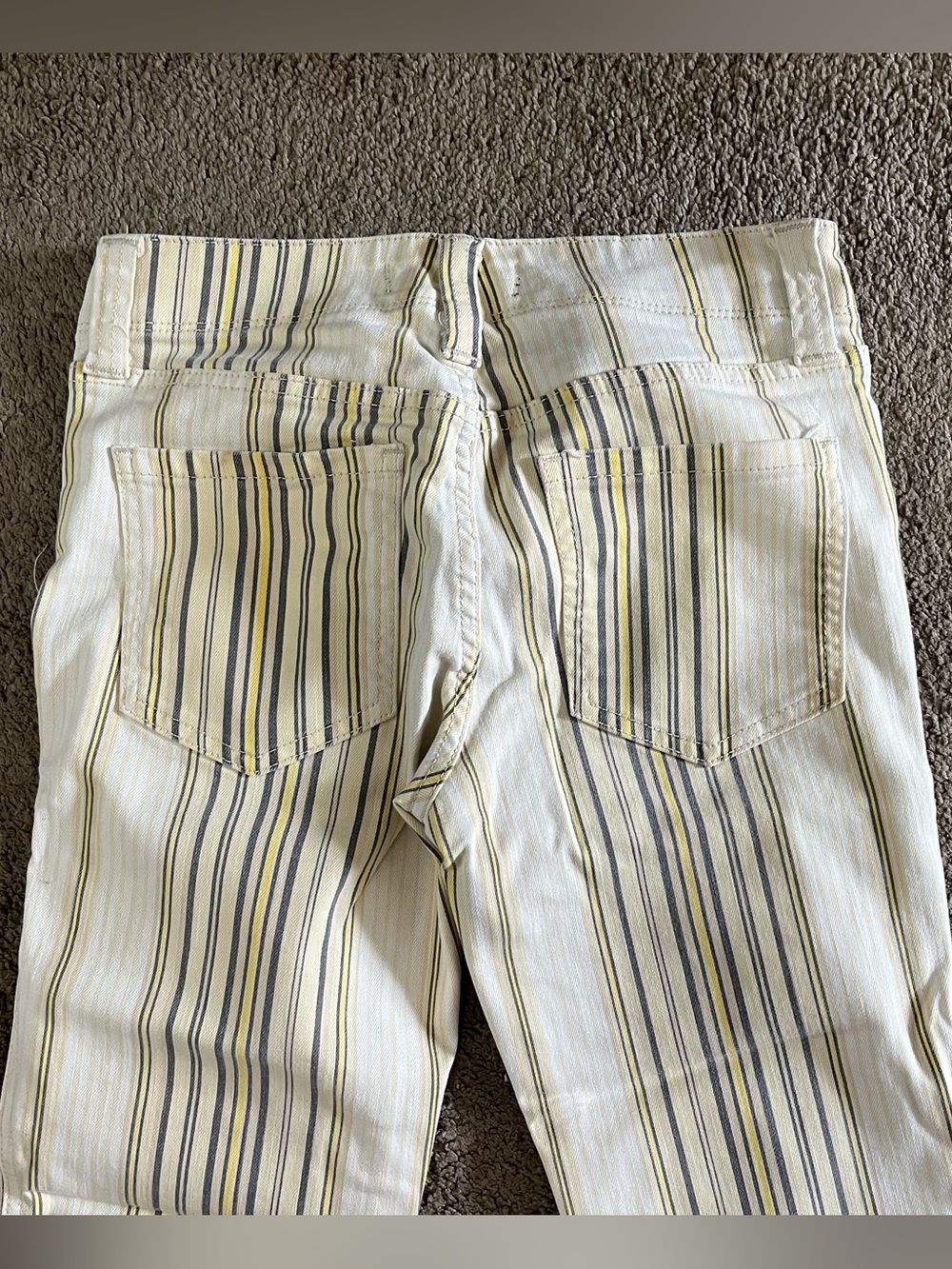 Free people Striped low rise stretch cropped jeans pants - Picture 3 of 6